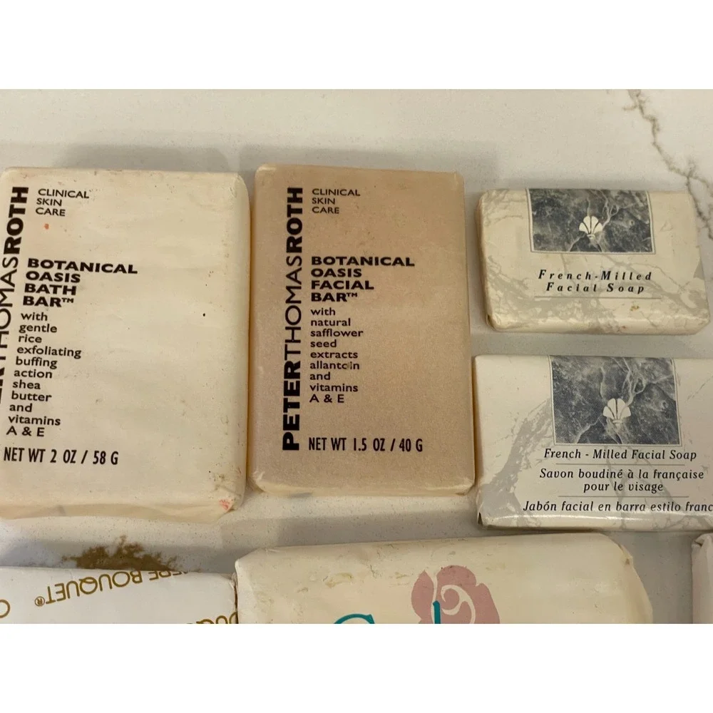 Vintage Facial Complexion Soap Travel Lot 12 Cashmere Bouquet Peter Thomas‎ Roth
